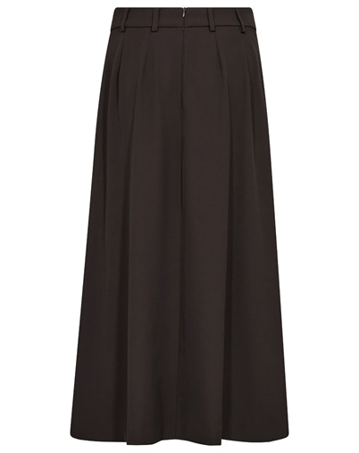 Co'Couture - AliniCC Anya Pleat Nederdel - Dark Brown